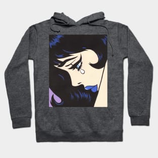 Goth Sad Comic Girl Hoodie